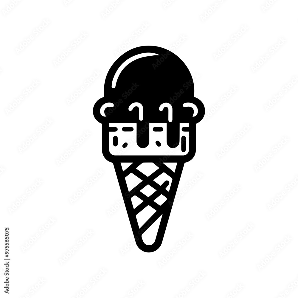 simple Ice cream icon vector isolated clip art simple Ice cream icon vector isolated clip art