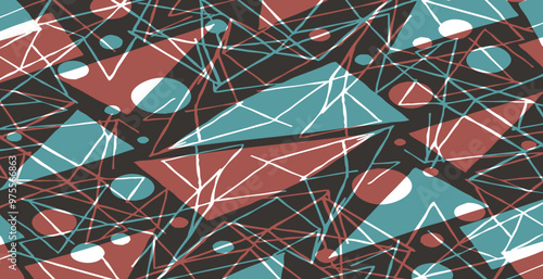 Abstract pattern. Illustration for printing on wall decorations. For use in graphics.