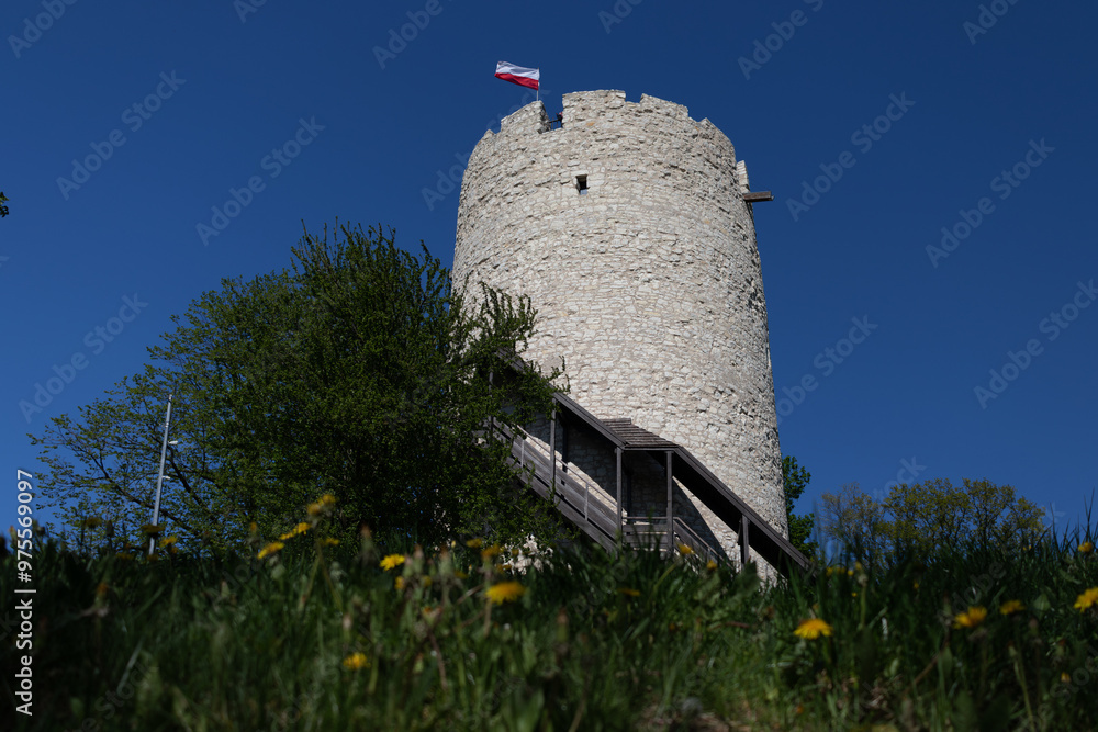 Castle Tower (Baszta zamkowa) in Kazimierz Dolny, Lesser Poland (Małopolska).