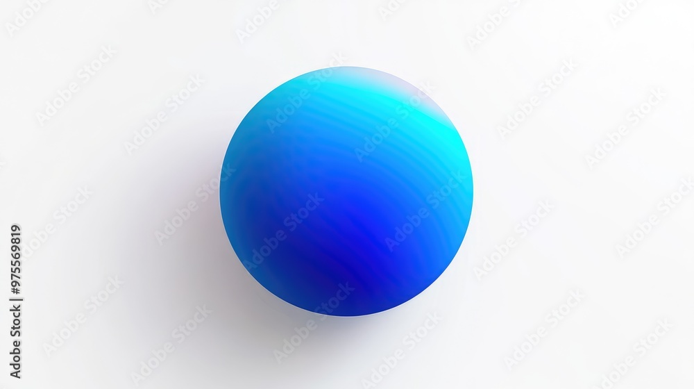 A bold blue dot with gradient lighting effects, symbolizing the bright and successful future of humanity through democracy, floating on a clean white background A bold blue dot with gradient lighting effects, symbolizing the bright and successful future of humanity through democracy, floating on a clean white background