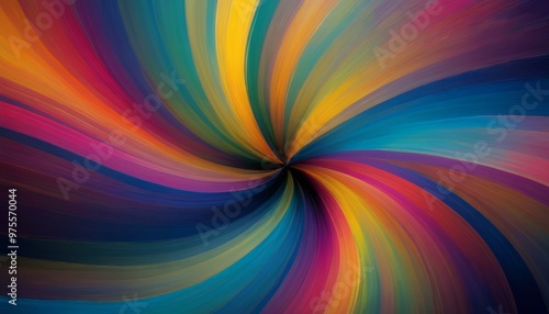 A dynamic swirl of vibrant colors creating an eye-catching abstract pattern. The bright, bold hues blend seamlessly, forming a striking visual effect ideal for modern art, design projects, and