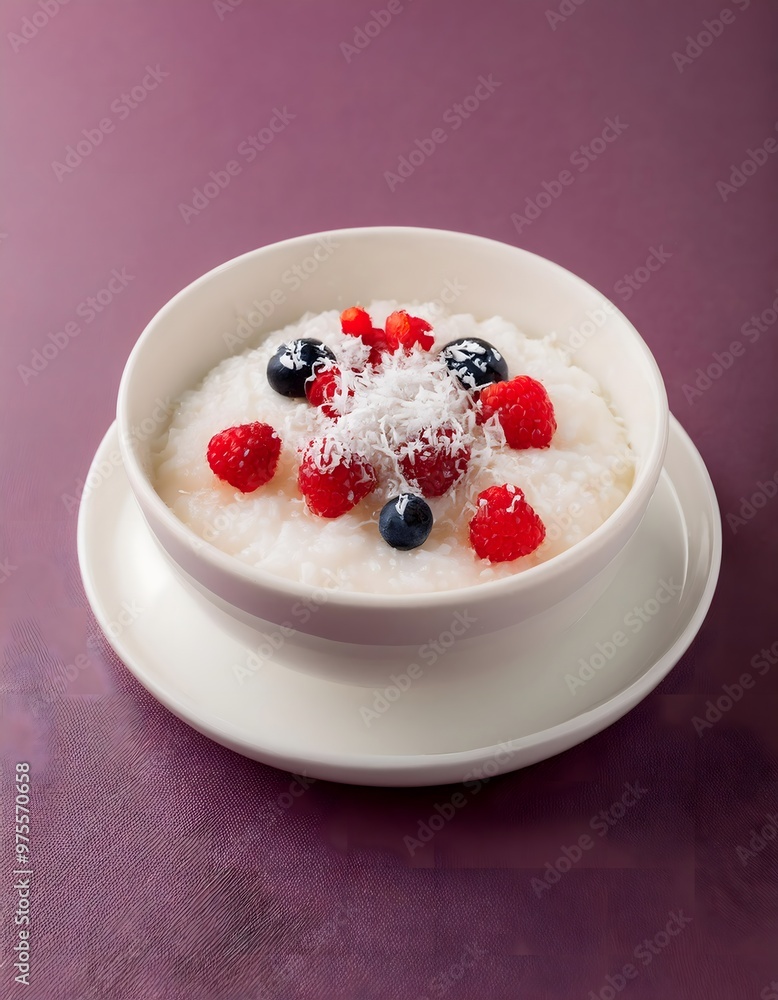 Coconut Rice Pudding with Fresh Berries Coconut Rice Pudding with Fresh Berries