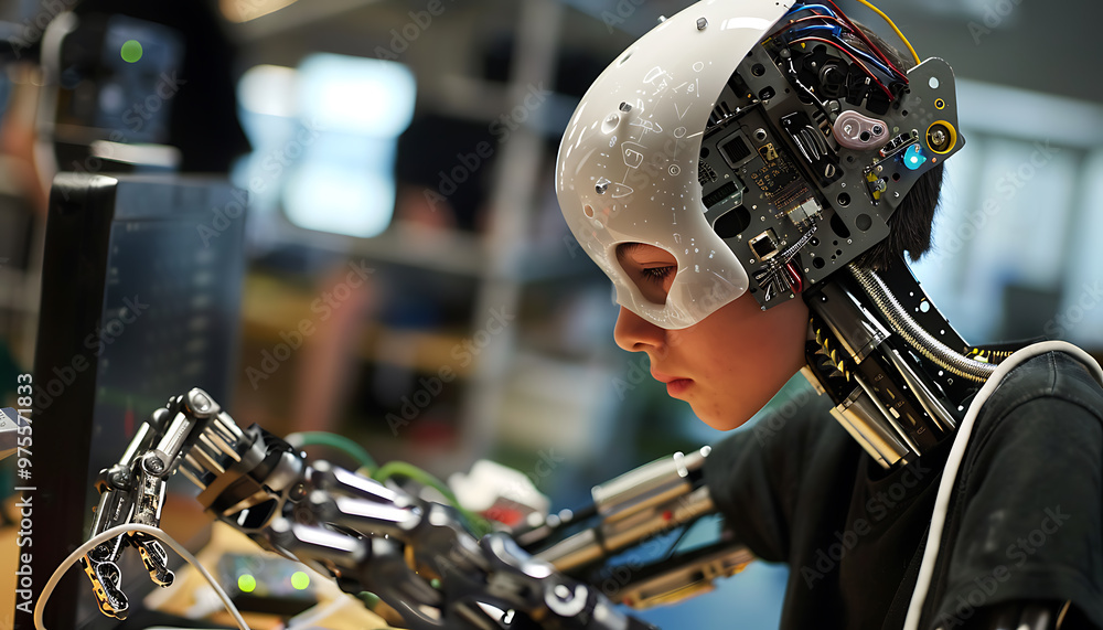 Fototapeta premium The Next Generation: Youth Enhancing Robot Performance through Algorithm Refinement