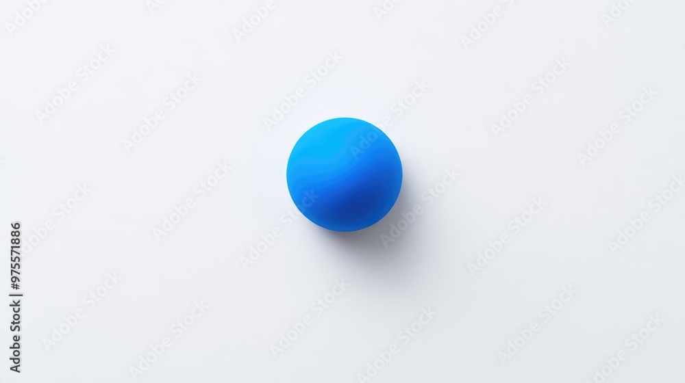 A simple, solid blue dot, perfectly centered on a pure white background, representing democracy as the core of the human race future A simple, solid blue dot, perfectly centered on a pure white background, representing democracy as the core of the human race future