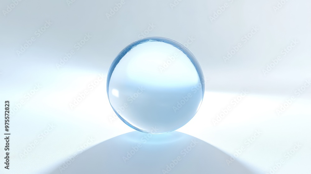 A soft, glowing blue dot with dynamic lighting effects, symbolizing the hopeful future of the human race, achieved through democracy, set on a pure white background A soft, glowing blue dot with dynamic lighting effects, symbolizing the hopeful future of the human race, achieved through democracy, set on a pure white background
