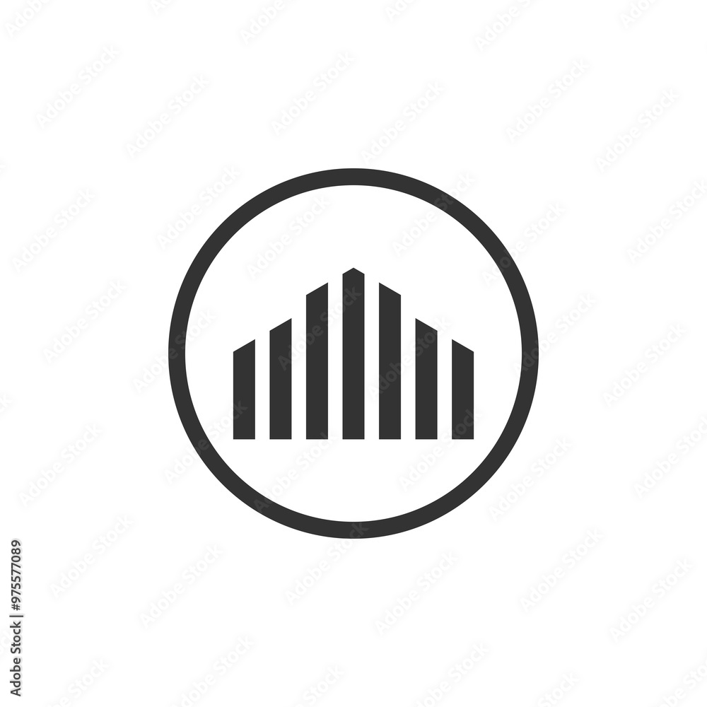 Business finance logo icon isolated on transparent background Business finance logo icon isolated on transparent background