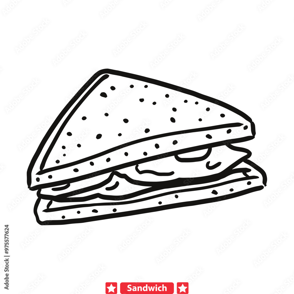 Wholesome Sandwich Silhouettes Versatile Elements for Foodie Creations Wholesome Sandwich Silhouettes Versatile Elements for Foodie Creations