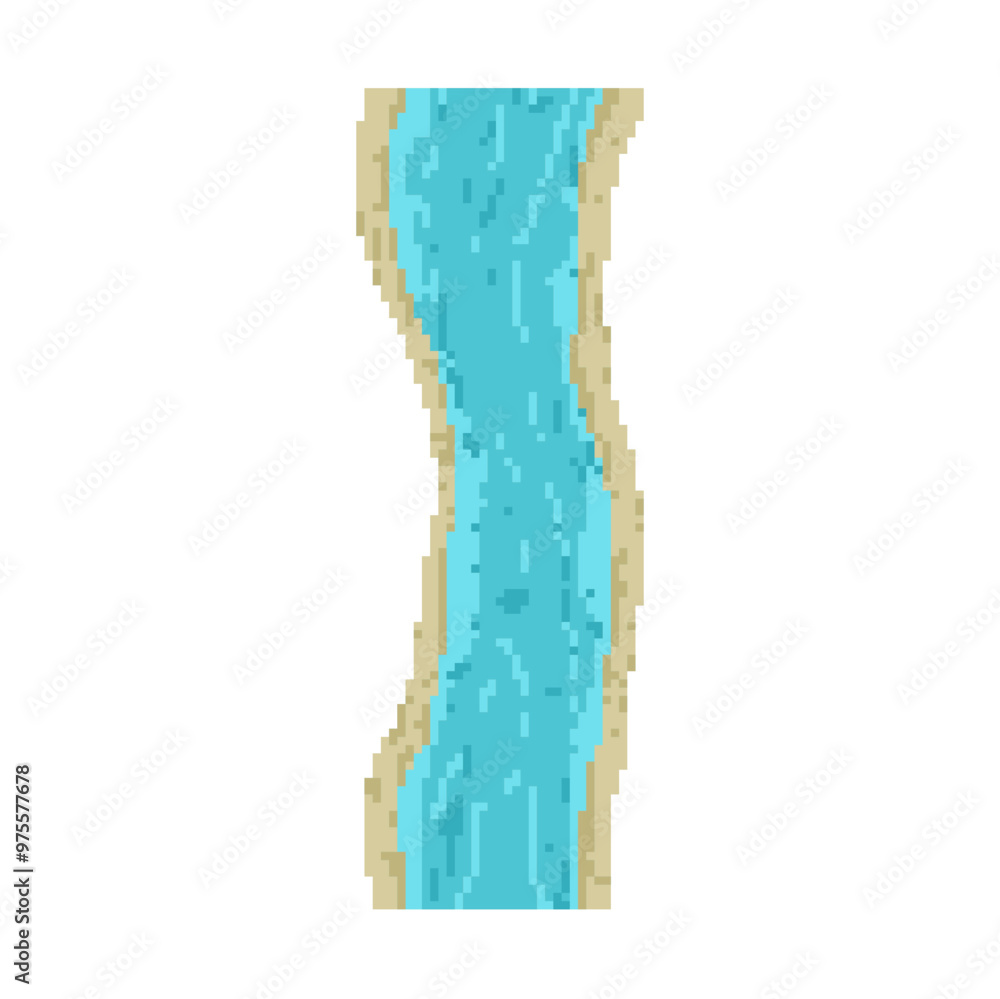 long blue river pixel art long blue river pixel art