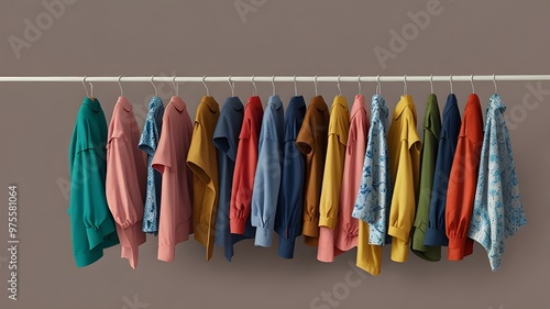 clothing on hangers