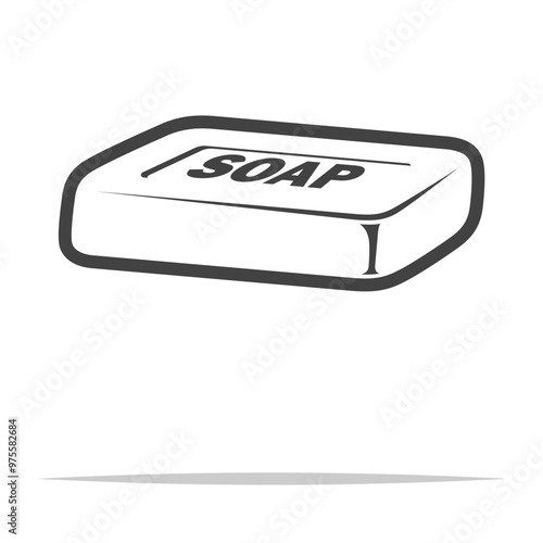 Bar of soap icon transparent vector isolated