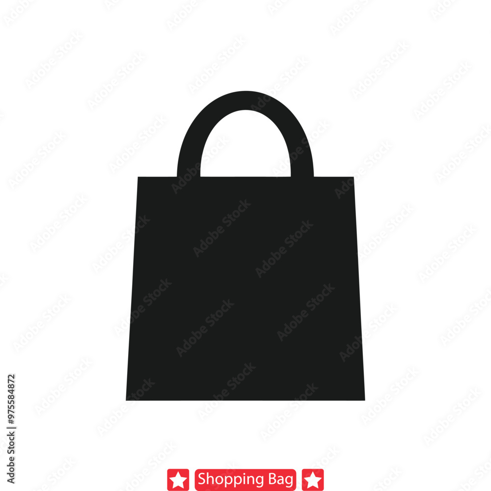 Style on the Go Fashionable Shopping Bag Silhouettes Style on the Go Fashionable Shopping Bag Silhouettes