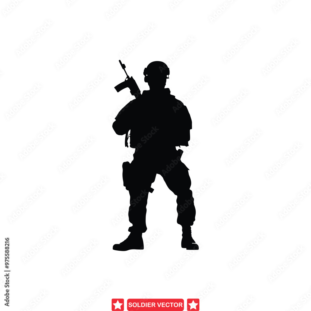 Strength in Service Dynamic Soldier Vector Graphics for Patriotic Art and Military Tribute Projects Strength in Service Dynamic Soldier Vector Graphics for Patriotic Art and Military Tribute Projects