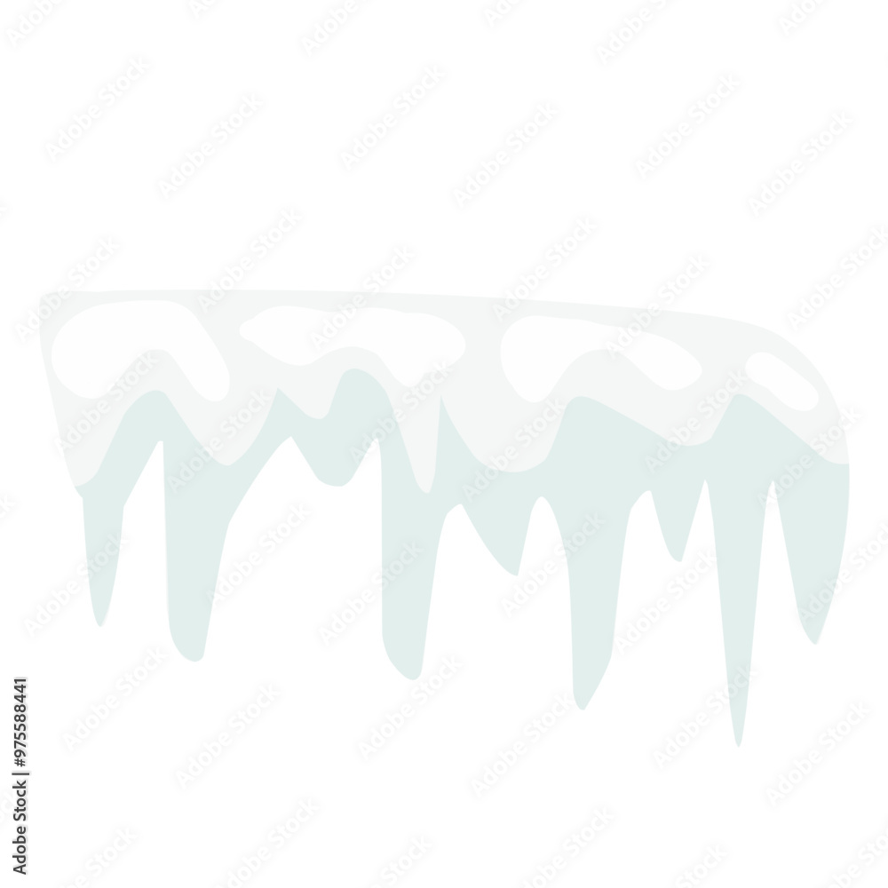 Fototapeta premium Snowcap illustration 