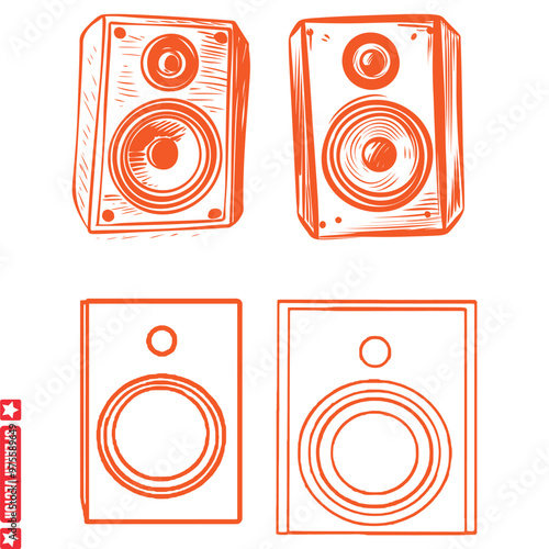 Speaker Blast  Dynamic Vector Silhouettes