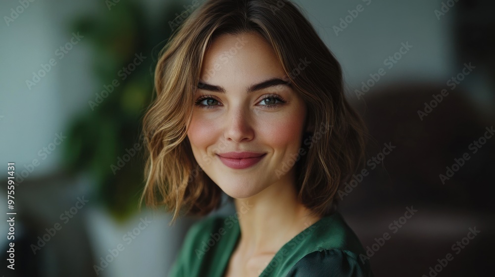 Portrait of a Smiling Woman Portrait of a Smiling Woman