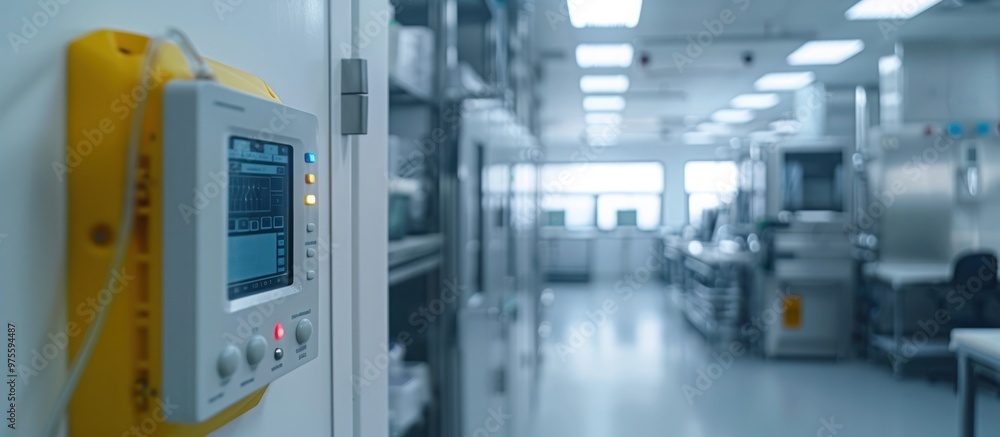 Interior view of a modern industrial factory with various machinery equipment and automation systems used in the manufacturing and production process Interior view of a modern industrial factory with various machinery equipment and automation systems used in the manufacturing and production process