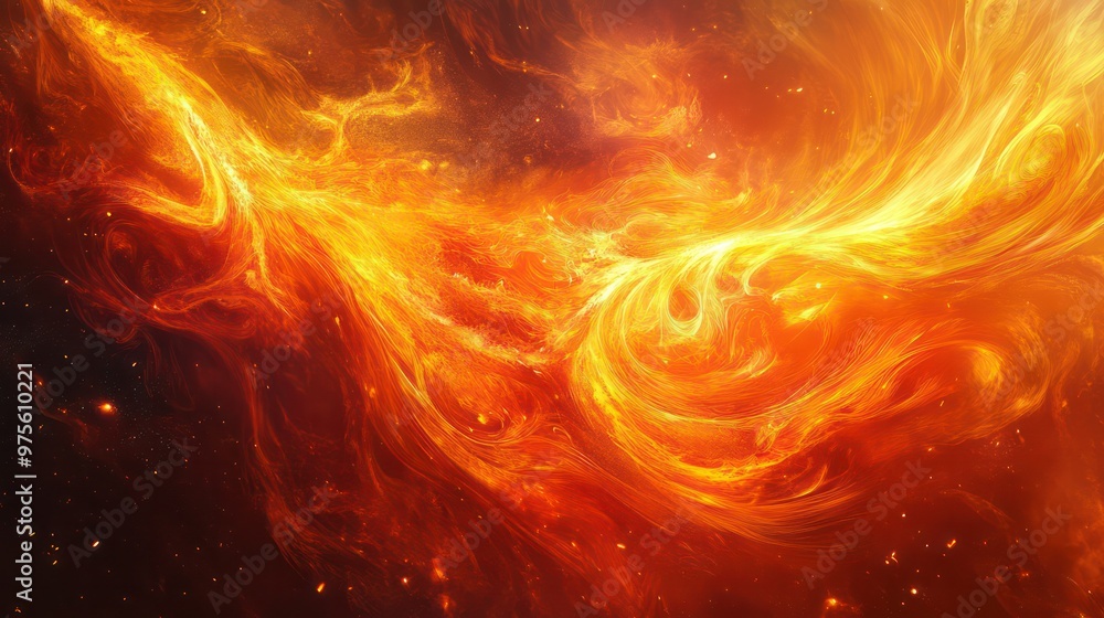 Fire as a symbol of transformation and power in art, with bold flames representing energy and change. Fire as a symbol of transformation and power in art, with bold flames representing energy and change.