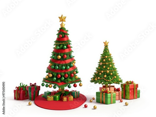 christmas tree with gifts