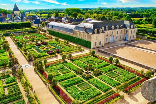 Villandry Chateau Gärten Loire Frankreich