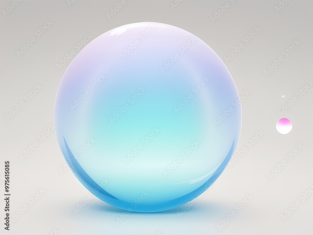 glass sphere on white background glass sphere on white background