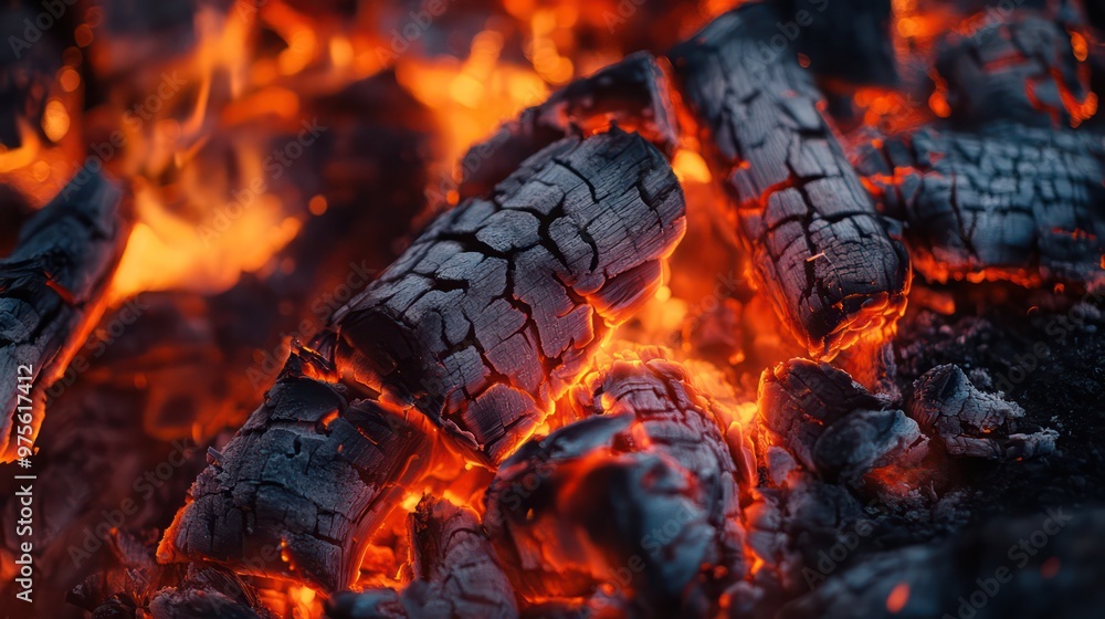 A close-up of fire flames, with vivid details showing the texture and movement of the burning fire. A close-up of fire flames, with vivid details showing the texture and movement of the burning fire.