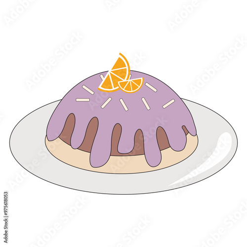 pancakes with toppings. pancake vector illustration