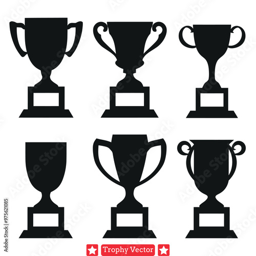 Trophy Galore  Celebrate Success with Silhouetted Designs