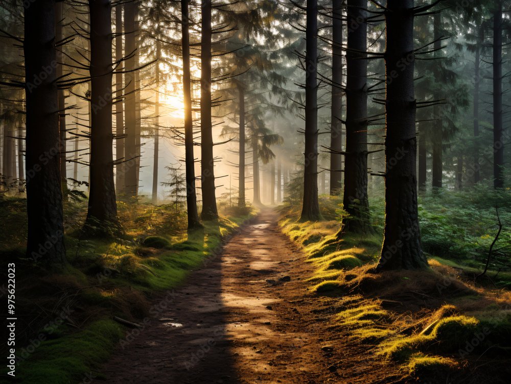 Fototapeta premium Crystal-Clear Nature Background: High-Resolution Wallpaper for a Serene and Stunning View