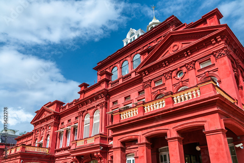 Obraz na płótnie The Red House, the seat of Parliament of Trinidad and Tobago in Port of Spain. Trinidad and Tobago is the southernmost island country in the Caribbean w salonie