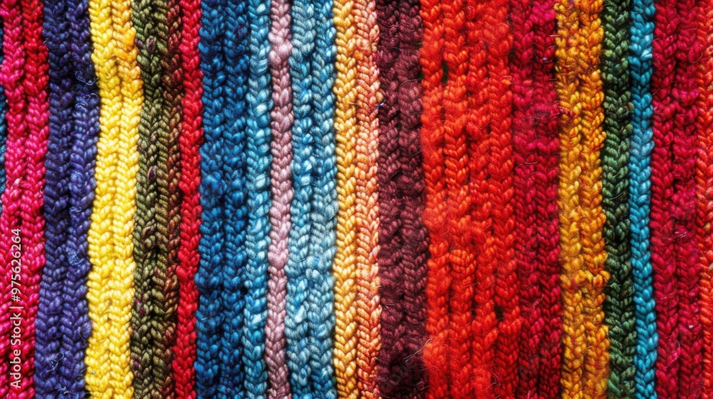 Colorful woolen background with stripes Colorful woolen background with stripes