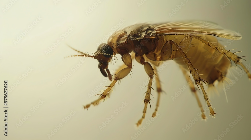 flea jumping on pet close up flea jumping on pet close up