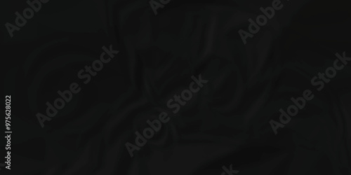 Black crumpled paper texture. Black wrinkled paper texture. Black crumpled and top view textures can be used for background of text or any contents.