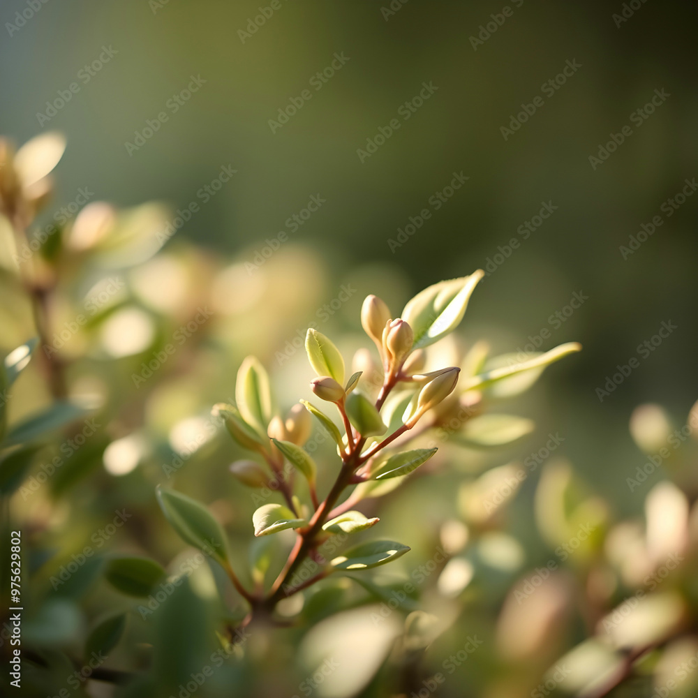 Obraz premium CloseUp Foliage with Calm Soft Light