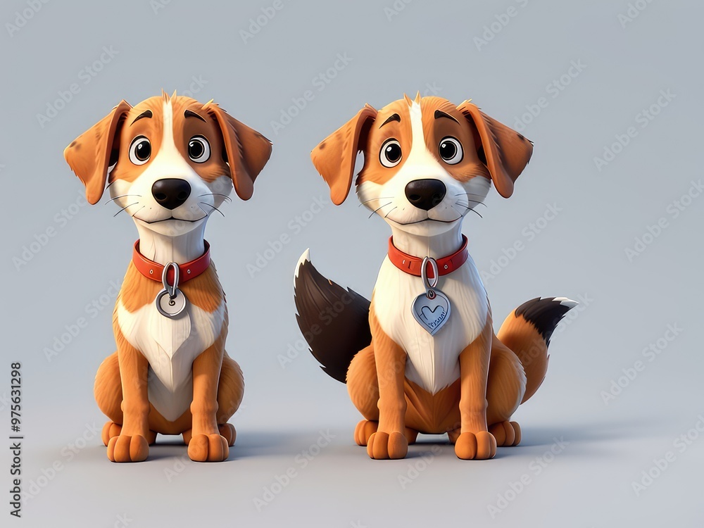 dog cartoon with a smile dog cartoon with a smile