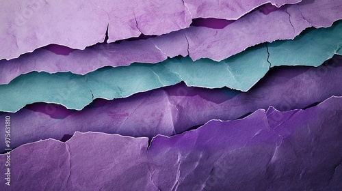 Wallpaper Mural A colorful torn paper background with a blue center, ideal for creative design projects. Torontodigital.ca