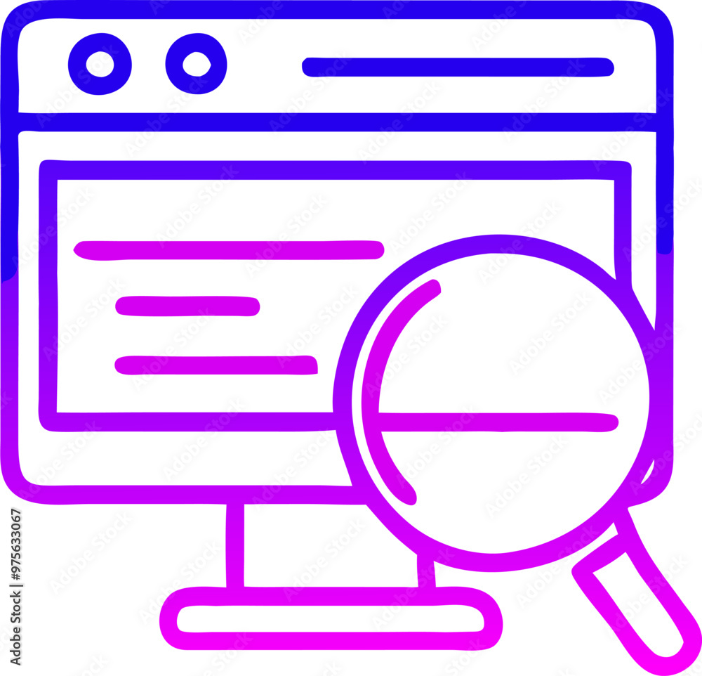 increased visibility in search engines, icon outline gradient increased visibility in search engines, icon outline gradient