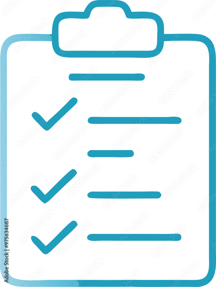 list of patients, icon outline gradient list of patients, icon outline gradient