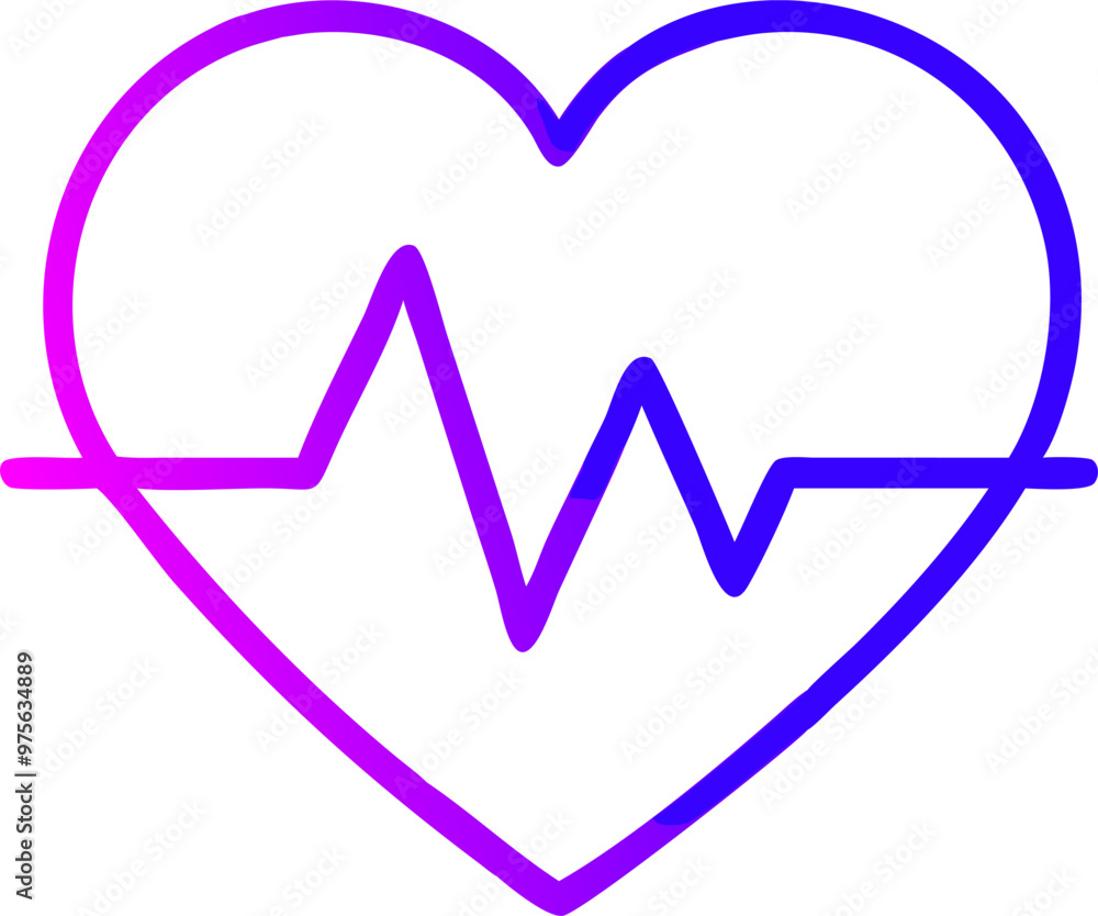 cardiology, icon outline gradient cardiology, icon outline gradient