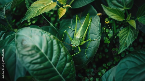 katydid close up  photo