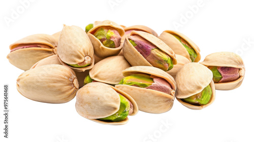 Pistachios on transparent background