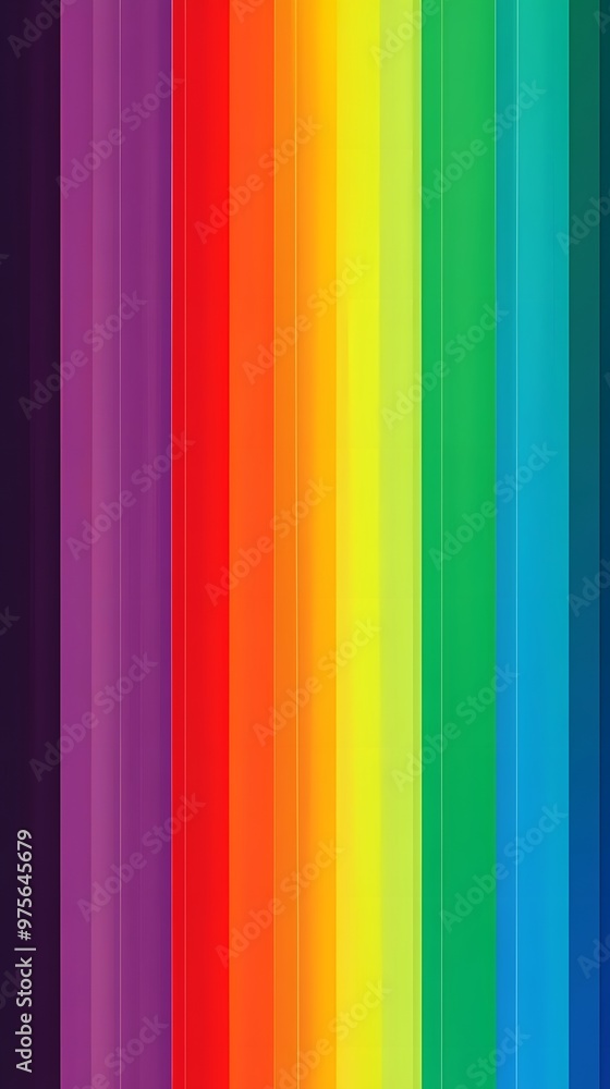 Obraz premium Rainbow stripes in vibrant colors.