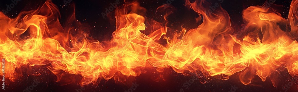 Red flame background, anime style Red flame background, anime style