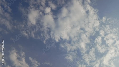 blue sky with clouds