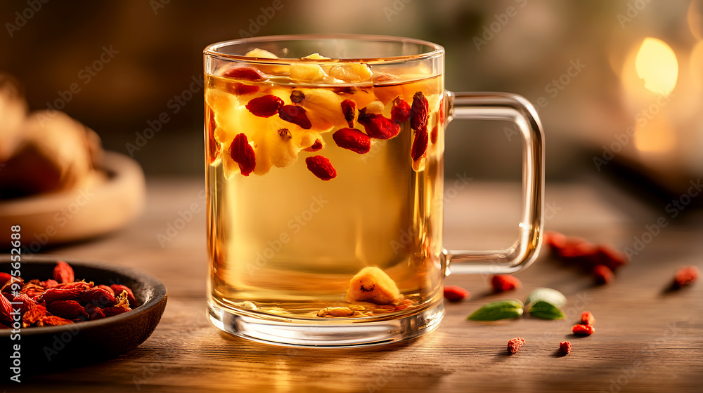refreshing herbal tonic made with Chinese herbs like ginseng, goji berries, and jujube fruit refreshing herbal tonic made with Chinese herbs like ginseng, goji berries, and jujube fruit