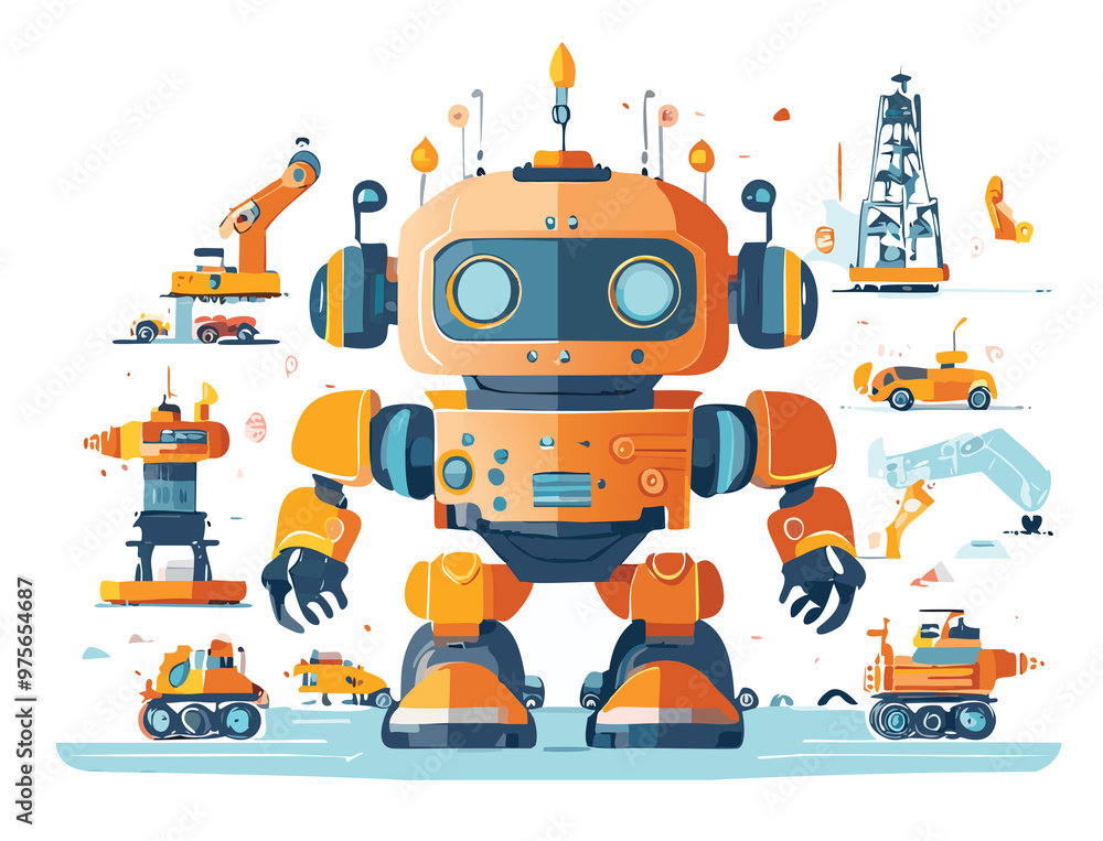 Fototapeta premium Futuristic objects