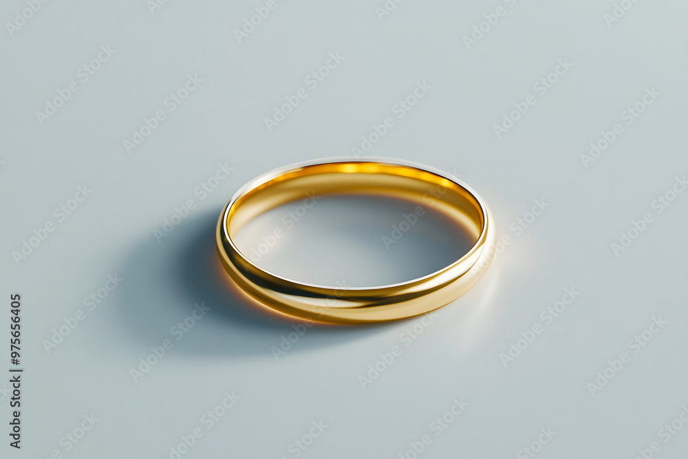 A pair of gold wedding rings symbolizing love and marriage, isolated on a white background A pair of gold wedding rings symbolizing love and marriage, isolated on a white background