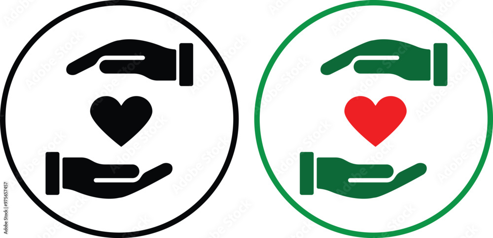 Heart in hand vector icon. Illustration of hand holding heart isolated on white background. heart health care symbol flat black icon on white background. Heart in hand vector icon. Illustration of hand holding heart isolated on white background. heart health care symbol flat black icon on white background.