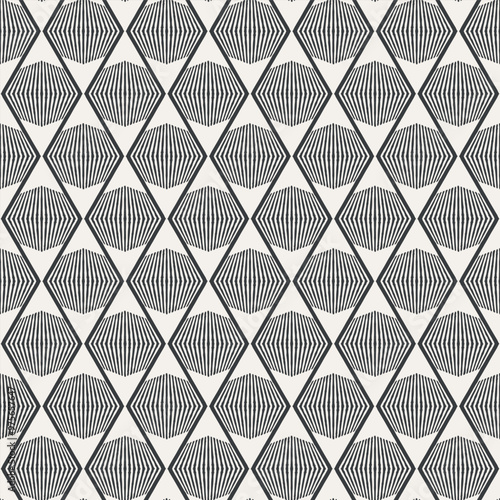 Black and White Masculine Diamond Abstract Geometric Seamless Vector Repeat Pattern