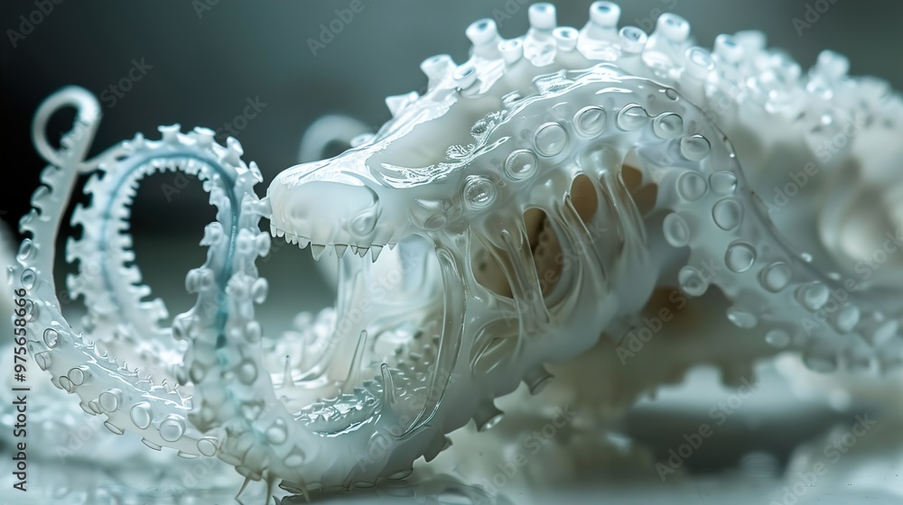 3D Printed Abstract Creature Sculpture 3D Printed Abstract Creature Sculpture