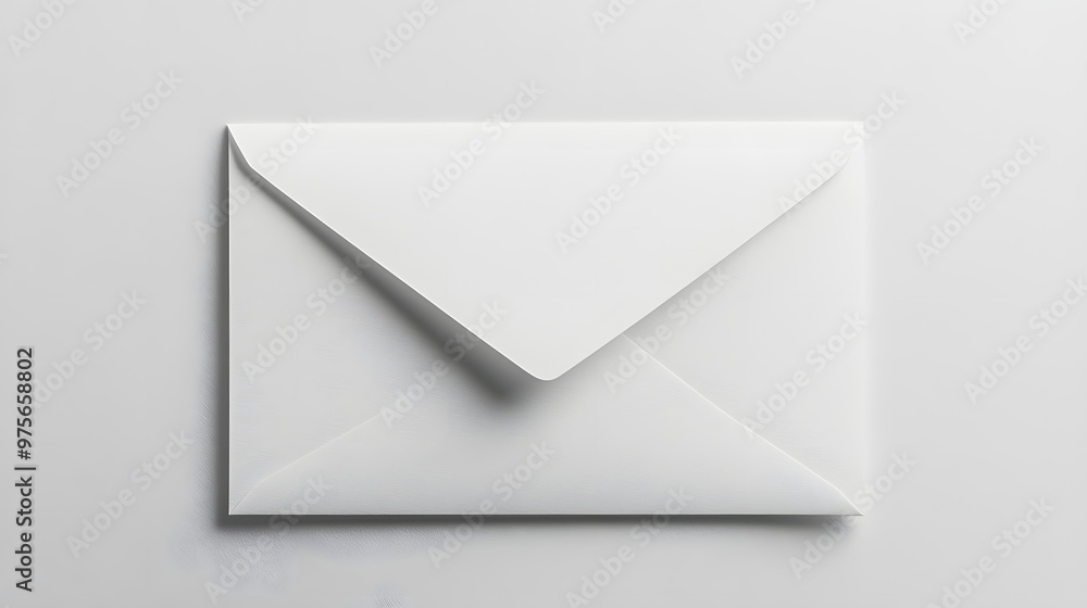 196. A classic white paper envelope with a subtle texture 196. A classic white paper envelope with a subtle texture
